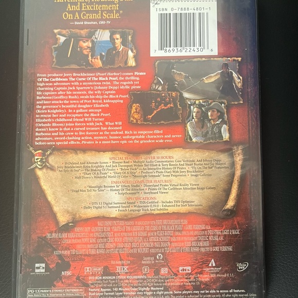 Pirates of the Caribbean DVD Trilogy: Black Pearl Deadman’s Chest, At Worlds End - Picture 5 of 11